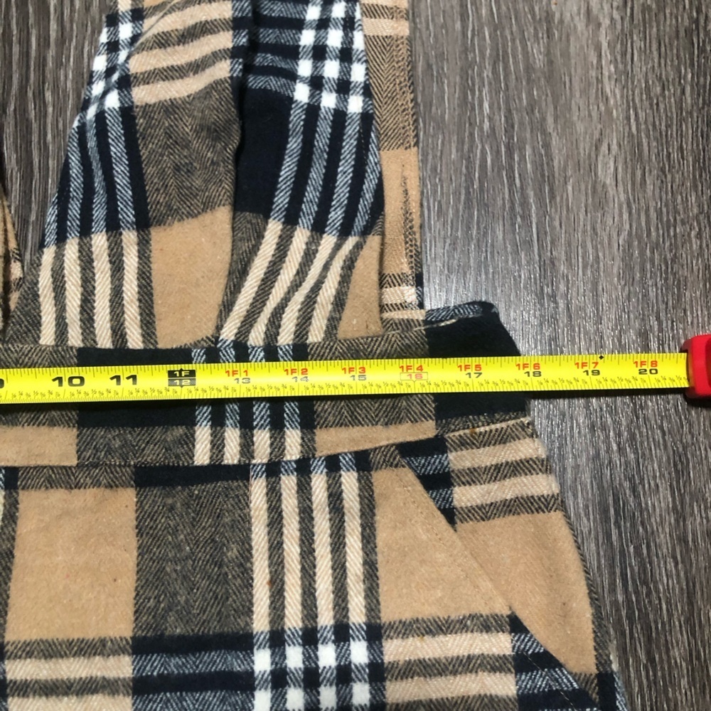 SHEIN Plaid Pinafore Overall Dress with Pockets - Size XL - Dark Academia - Picture 5 of 9
